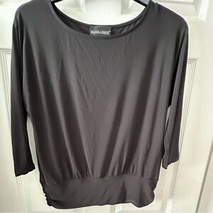 Frank Lyman Design Black Long Sleeve Top Sz 8